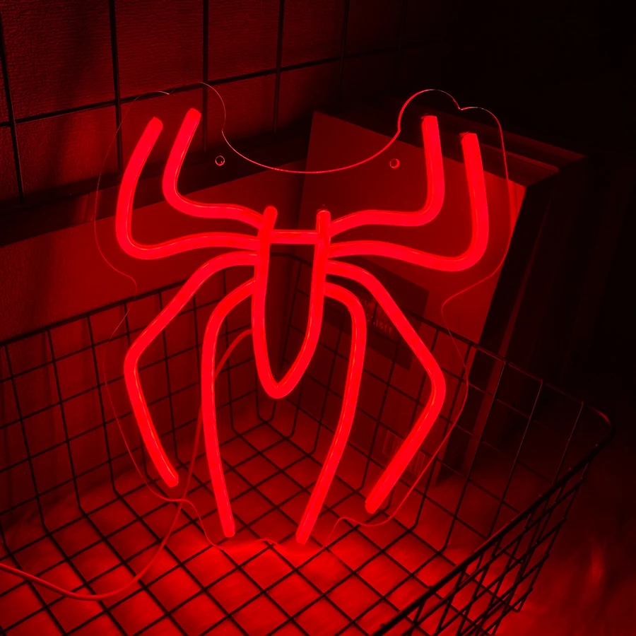 Power Tools Logo - Spider Neon Led Logo Usb Powered