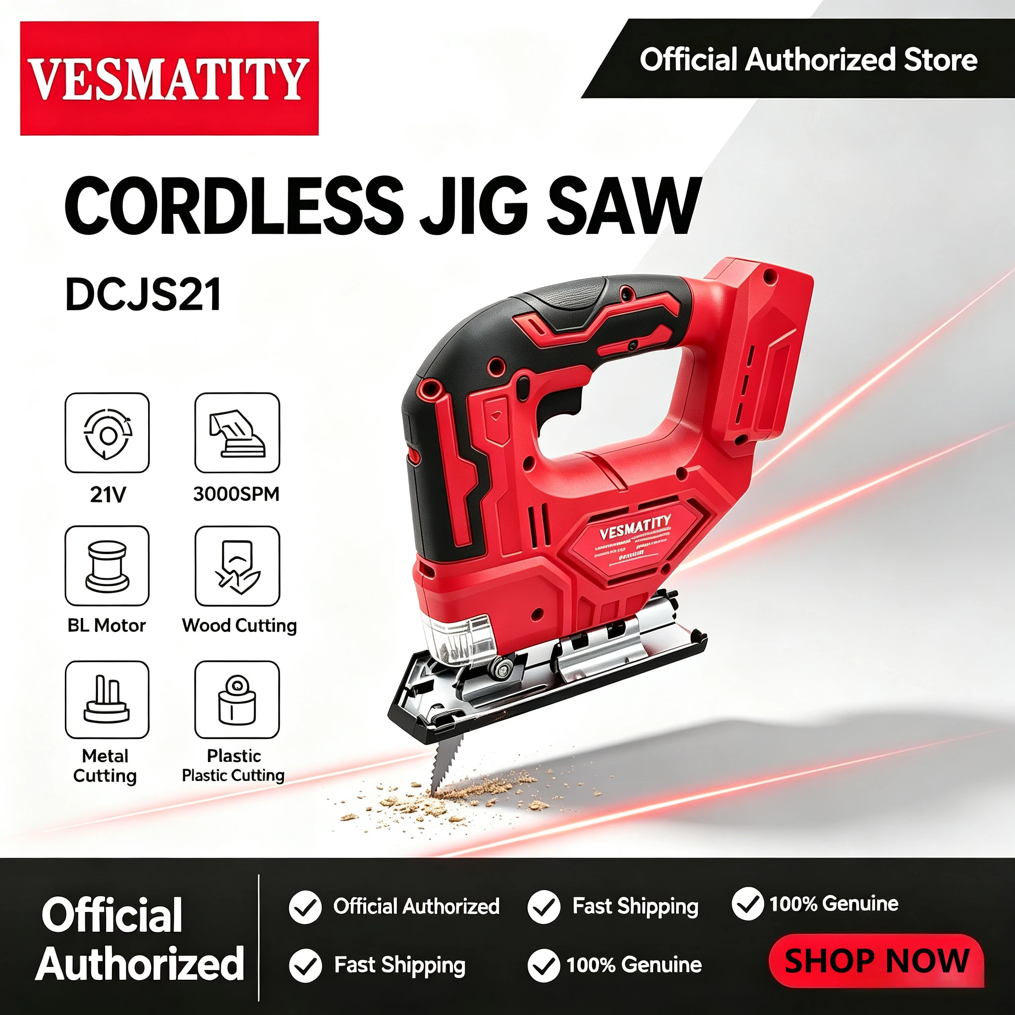 Power Tools Jigsaw - Brushless Curve Saw Cordless Electric Jig