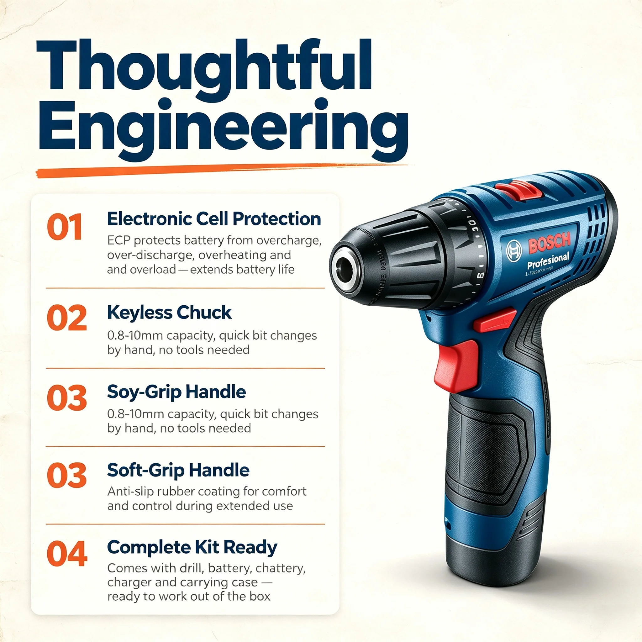 Bosch Professional GSR120-LI 1 - Power Tools Hand Tools ulasan dan harga