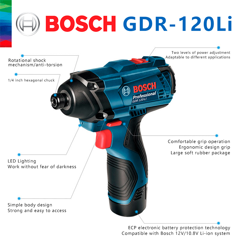 Bosch Original GDR 120-LI Rech - Power Tools Bosch ulasan dan harga