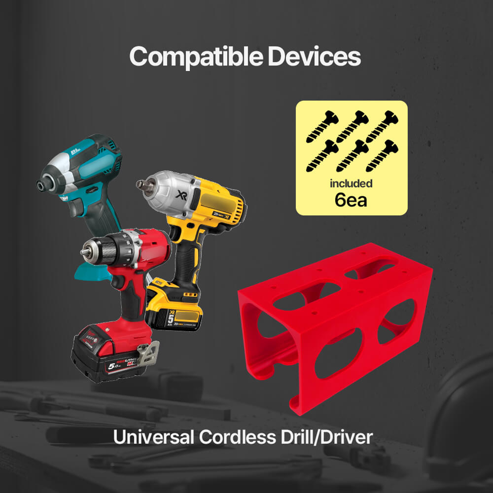 Universal 18V Drill Wall Mount - Power Tools Holder ulasan dan harga