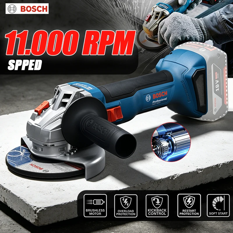 BOSCH GWS 18V-8 Cordless Angle - Power Tools Bosch ulasan dan harga