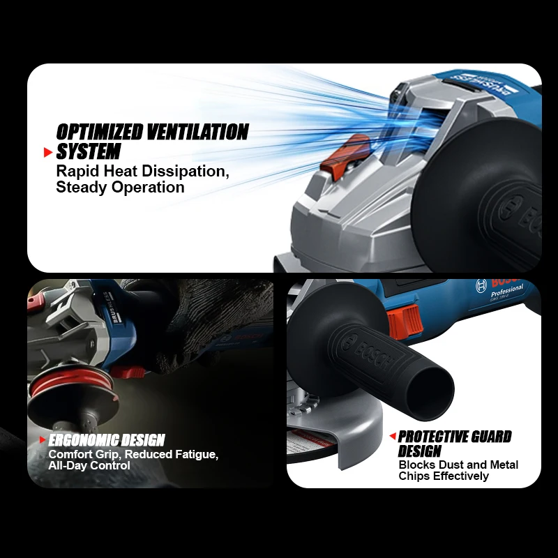 BOSCH GWS 18V-8 Cordless Angle - Power Tools Bosch ulasan dan harga