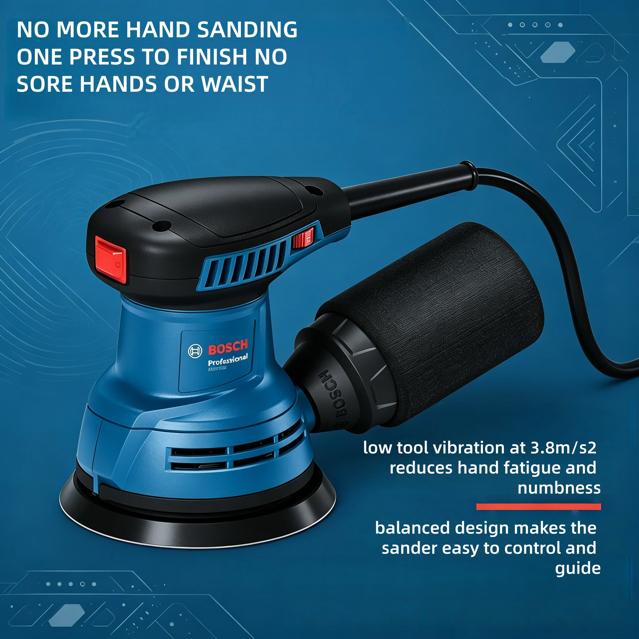 Bosch GEX125 280W Power Orbita - Power Tools Bosch ulasan dan harga