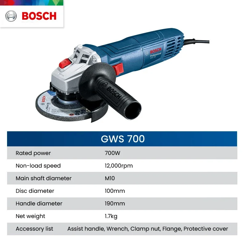 Bosch GWS 700 Angle Grinder Wi - Power Tools Bosch ulasan dan harga