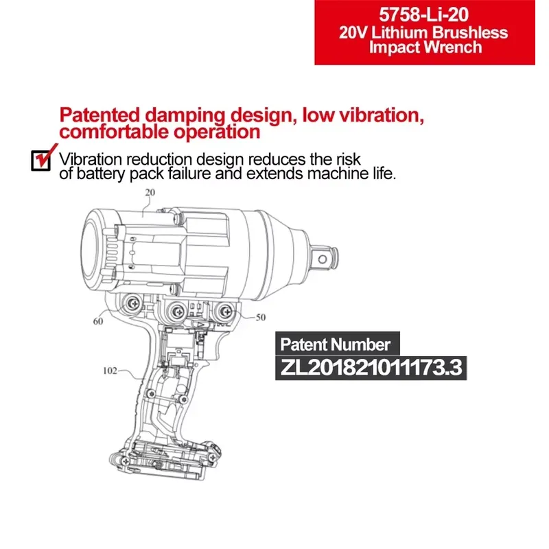 Devon 20V large torque three t - Power Tools Impact ulasan dan harga