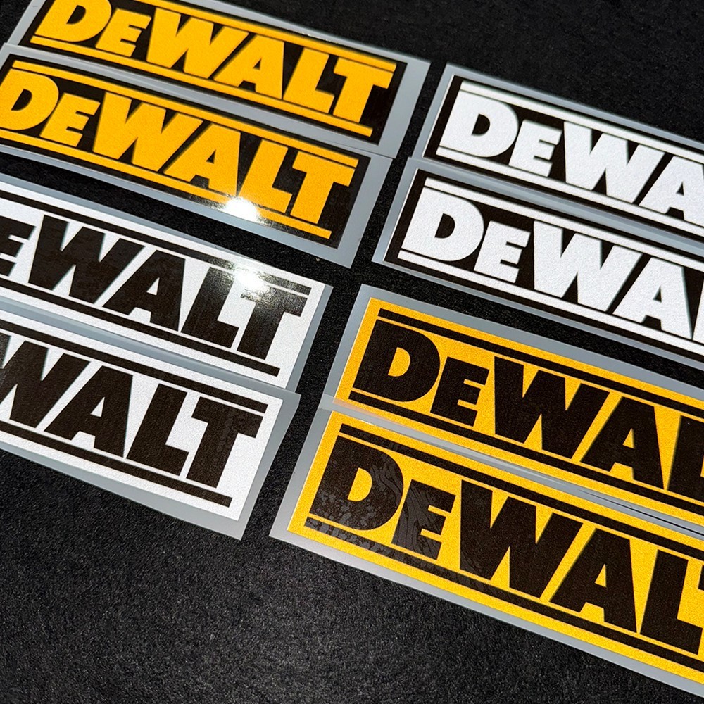 Reflective DEWALT Logo Sticker - Power Tools Logo ulasan dan harga