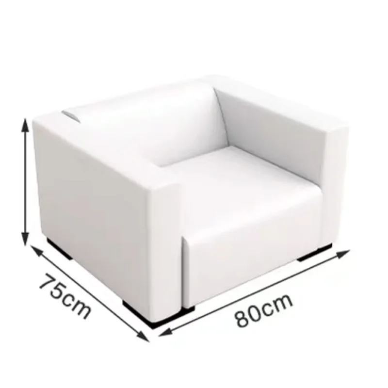 White exhibition sofa single o - Power Tools Exhibition ulasan dan harga