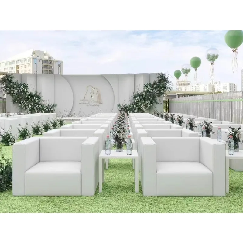 White exhibition sofa single o - Power Tools Exhibition ulasan dan harga