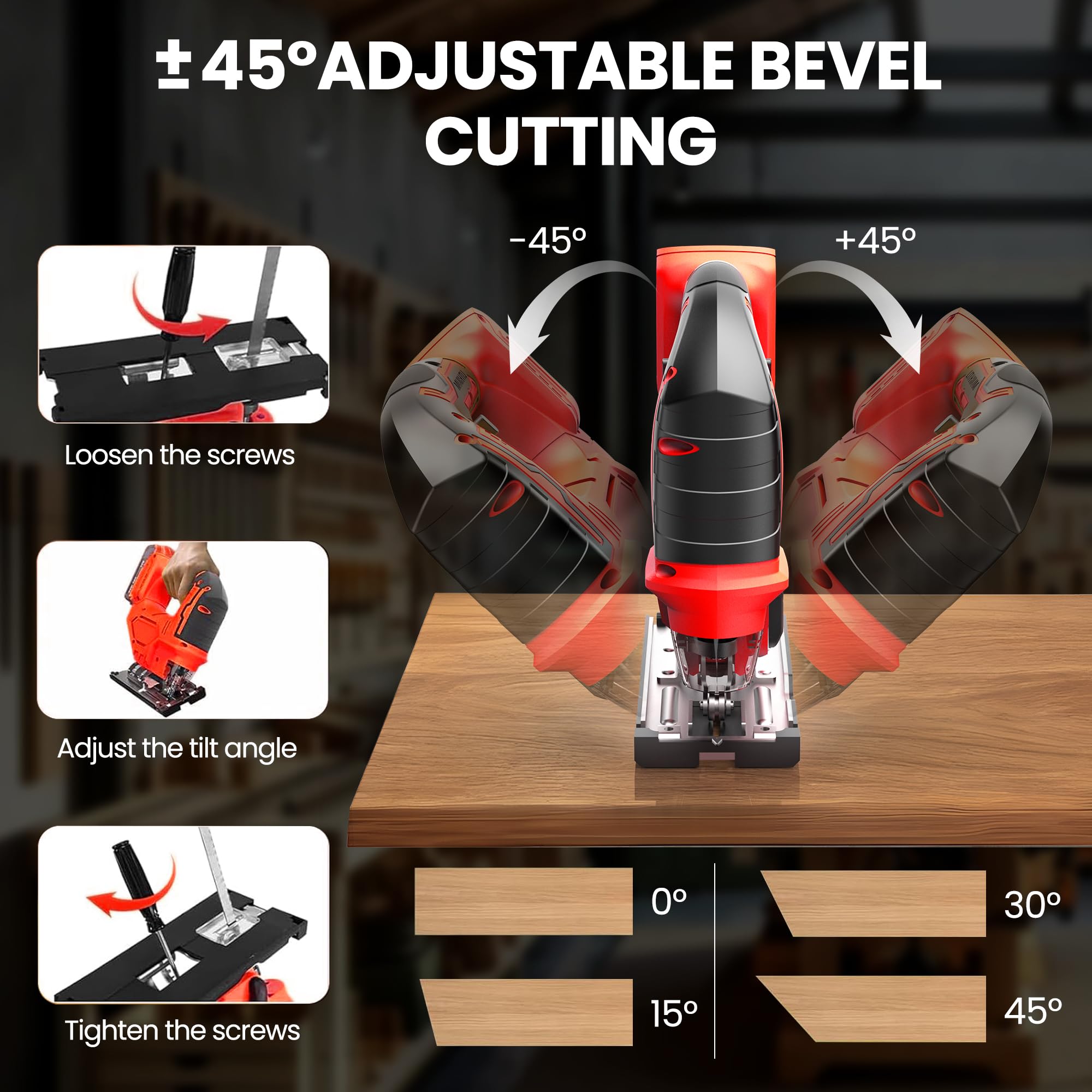 Cordless Jig Saw Portable Brus - Power Tools Jigsaw ulasan dan harga