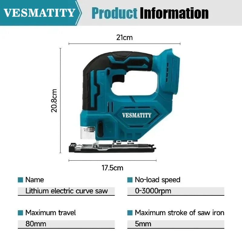 DJV182Z 340W Brushless Jigsaw  - Power Tools Jigsaw ulasan dan harga