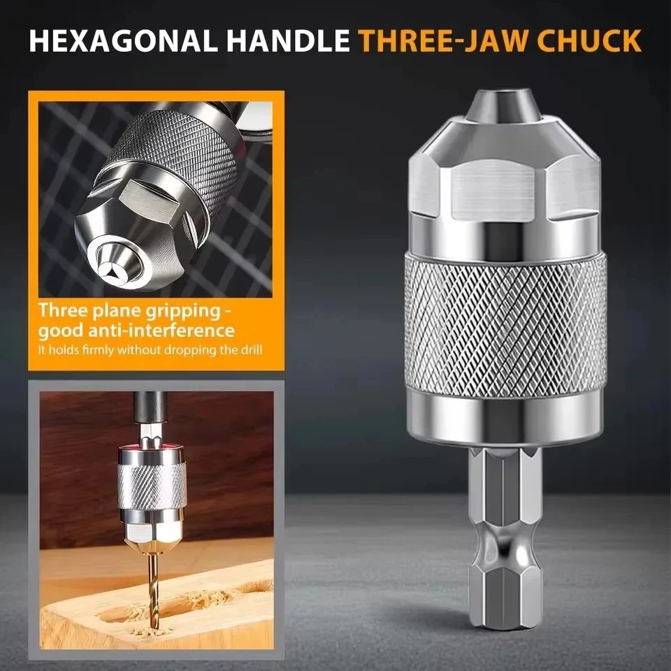 3-Jaw Keyless Drill Chuck Adap - Power Tools On Sale ulasan dan harga