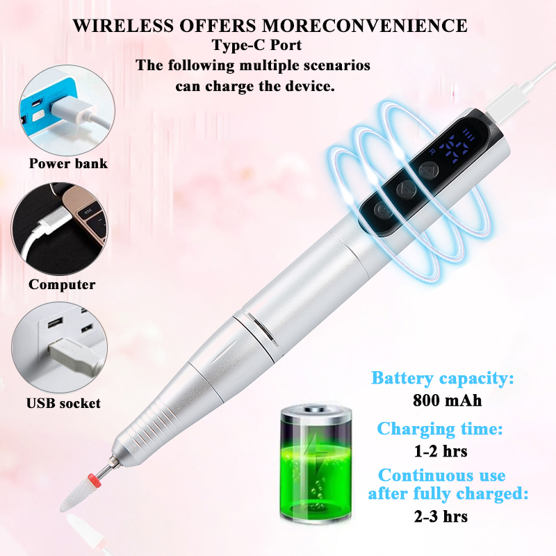 Wireless 35000RPM Nail Drill P - Power Tools Online ulasan dan harga